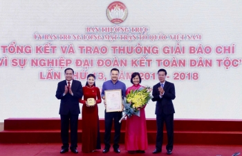 Tôn vinh 76 tác phẩm đạt giải báo chí "Vì sự nghiệp Đại đoàn kết toàn dân tộc"