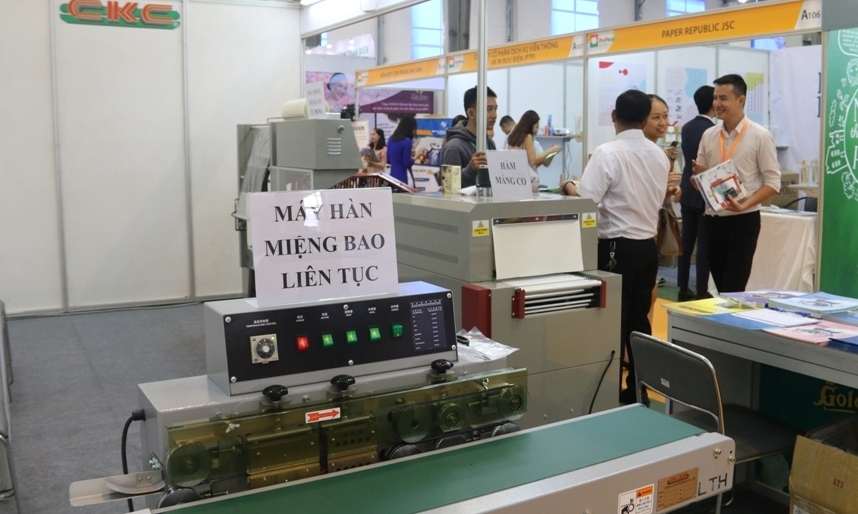 trung bay gioi thieu thiet bi cong nghe che bien thuc pham va do uong tai vietfood beverage propack 2019