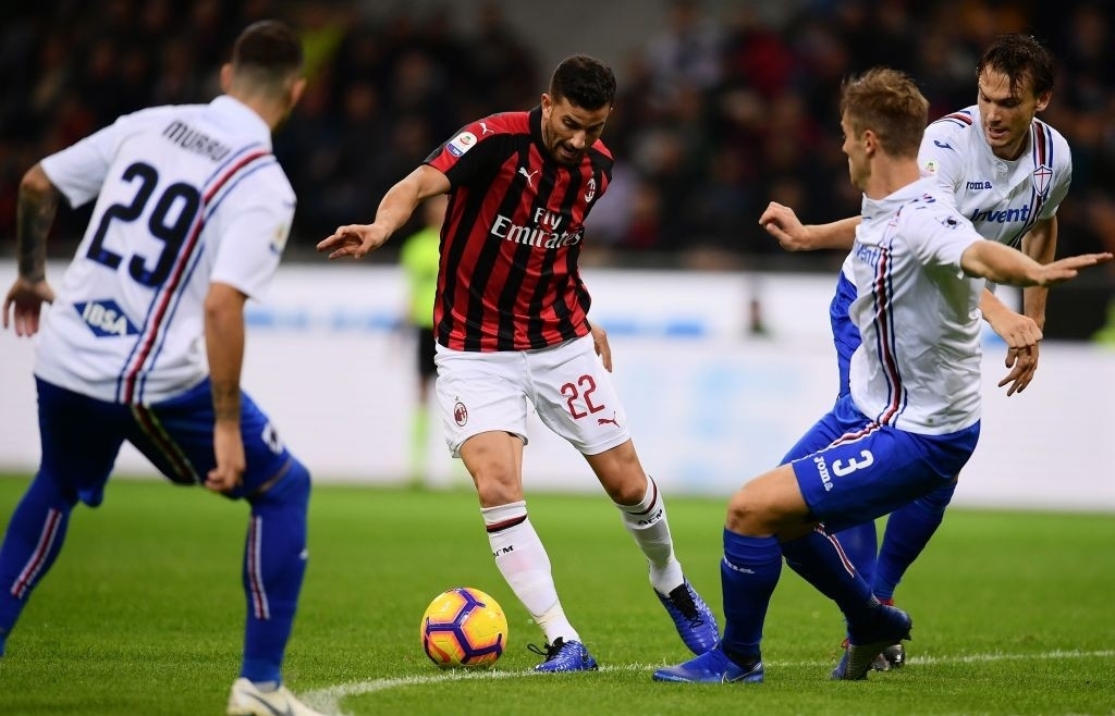 Link xem trực tiếp AC Milan vs Sampdoria (Serie A), 21h ngày 6/1