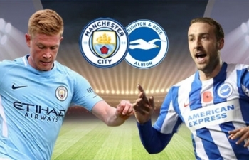 Link xem trực tiếp Man City vs Brighton (Ngoại hạng Anh), 1h ngày 14/1