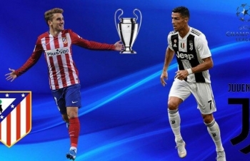 Xem trực tiếp Atletico Madrid vs Juventus (Cúp C1 châu Âu), 3h ngày 21/2