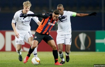 Xem trực tiếp Frankfurt vs Shakhtar (Europa League), 0h55 ngày 22/2