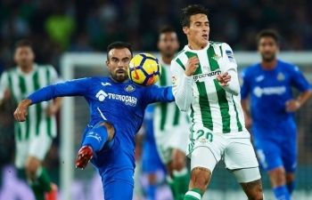 Xem trực tiếp bóng đá Real Betis vs Getafe (VĐ Tây Ban Nha), 22h15 ngày 3/3