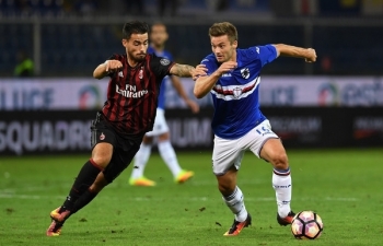 Xem trực tiếp bóng đá Sampdoria vs Milan (Serie A), 2h30 ngày 31/3