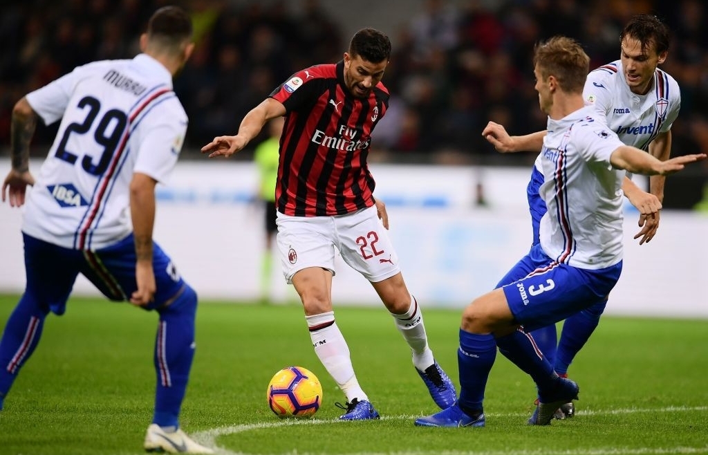 Link xem trực tiếp AC Milan vs Sampdoria (Serie A), 17h30 ngày 3/4