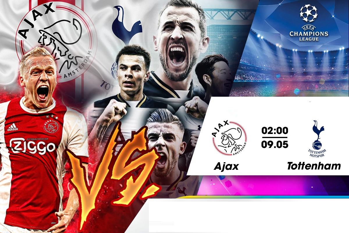 Link xem trực tiếp bóng đá Ajax vs Tottenham (C1 Châu Âu), 2h ngày 9/5