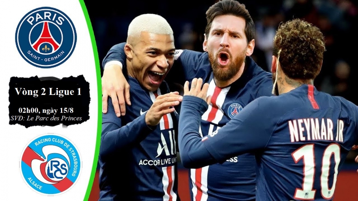 Link xem trực tiếp PSG vs Strasbourg (Ligue 1), 2h ngày 15/8