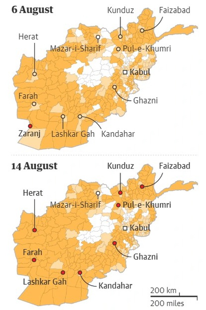 Taliban chiếm thêm thành trì quan trọng, siết chặt vòng vây quanh Kabul - 2