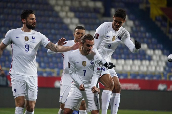 Link xem trực tiếp Pháp vs Bosnia (vòng loại World Cup 2022), 1h45 ngày 2/9