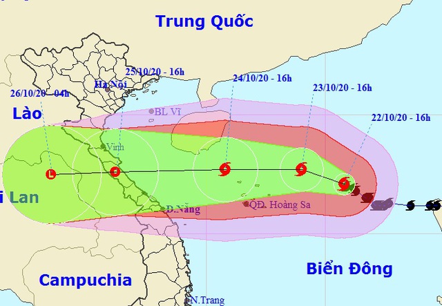 Bão số 8 tăng cường độ, tiến gần quần đảo Hoàng Sa - 1