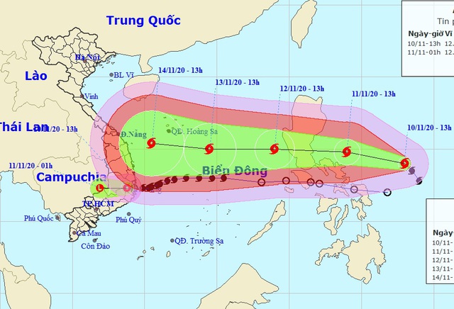 Bão Vamco sắp vào Biển Đông là cơn bão mạnh! - 2