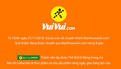 Thế giới Di Động đóng cửa trang thương mại điện tử Vuivui