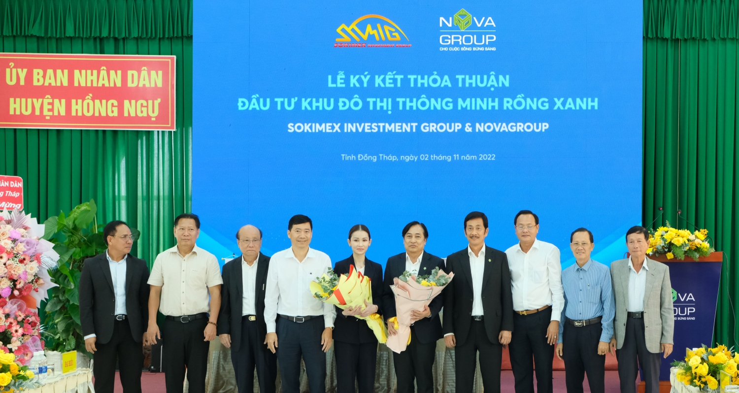 NovaGroup và Sokimex cam kết đầu tư, phát triển dự án khu đô thị BLUE DRAGON