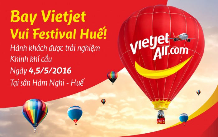 bay vietjet vui festival hue hanh khach duoc trai nghiem khinh khi cau