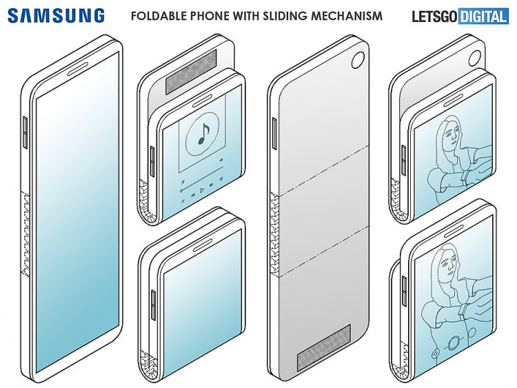 smartphone tuong lai cua samsung co man hinh gap ngang