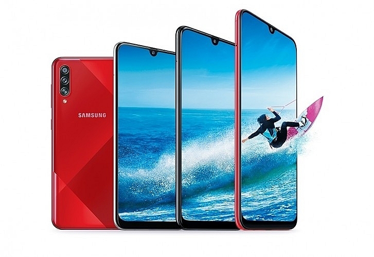 samsung trinh lang smartphone dau tien co camera 64 megapixel