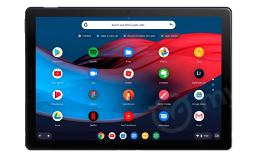 may tinh bang google pixel slate lo dien