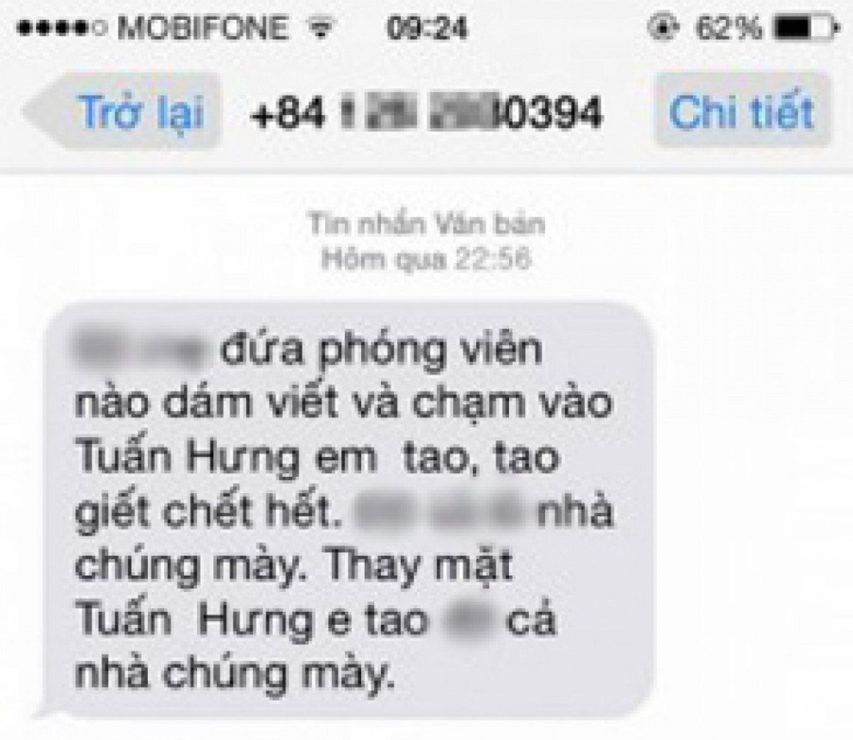 Vụ nhiều phóng viên bị dọa giết: Ca sỹ Tuấn Hưng đã không trung thực?