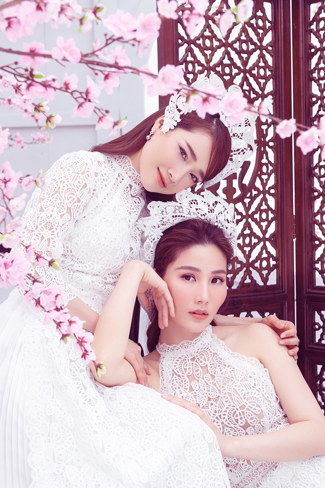 nha phuong diem my 9x khoe sac trong ta ao dai