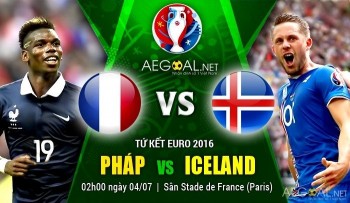 Link xem trực tiếp bóng đá: Pháp - Iceland