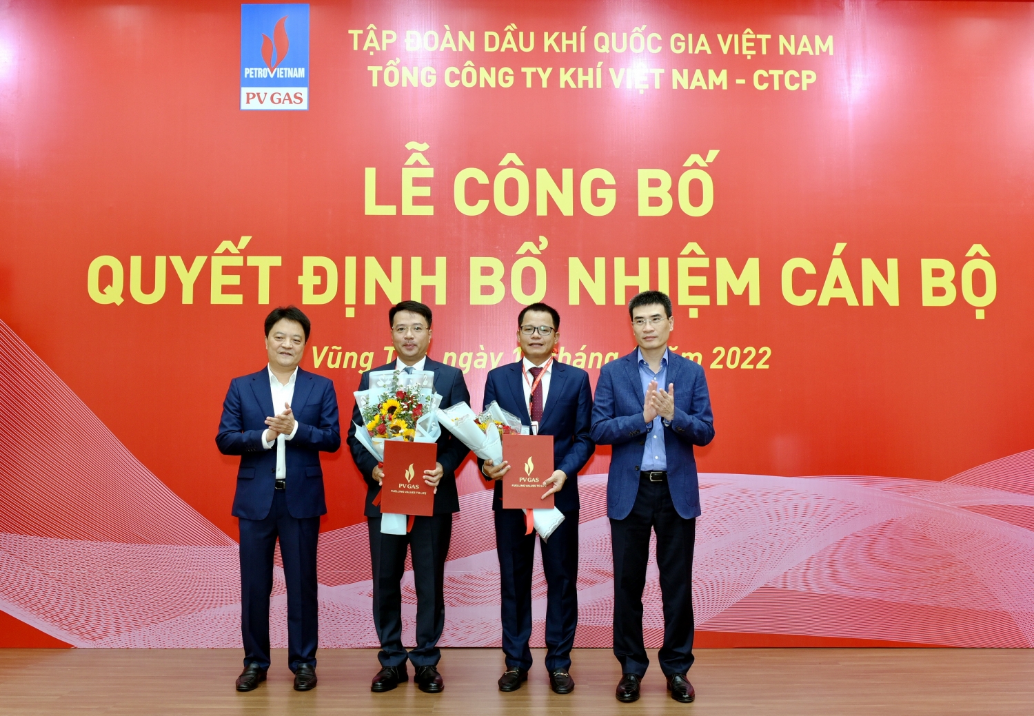 PV GAS công bố quyết định bổ nhiệm cán bộ năm 2022