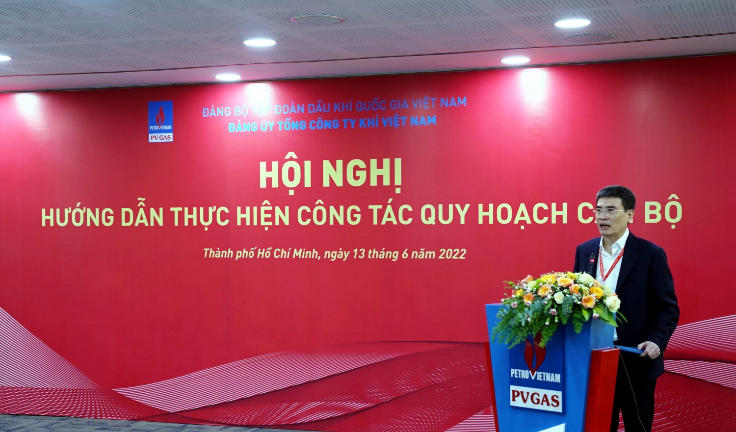 Đồng chí Bí thư Đảng ủy PV GAS Dương Mạnh Sơn phát biểu khai mạc Hội nghị