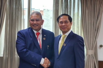 Hoạt động song phương của Bộ trưởng Ngoại giao Bùi Thanh Sơn trong dịp dự Hội nghị đặc biệt Bộ trưởng Ngoại giao ASEAN - Ấn Độ