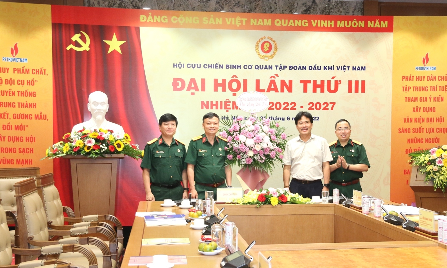 Đại hội Hội CCB Cơ quan Tập đoàn lần III, nhiệm kỳ 2022-2027 thành công tốt đẹp