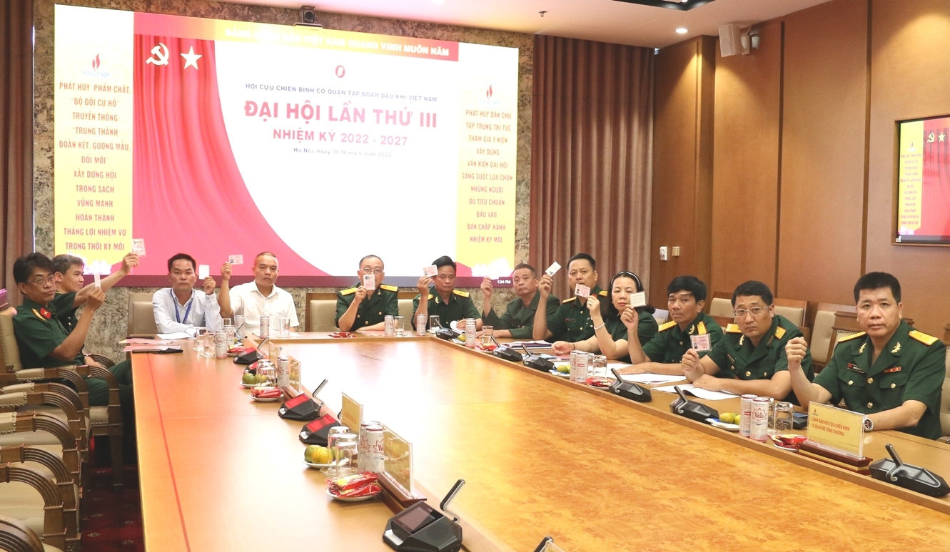 Đại hội Hội CCB Cơ quan Tập đoàn lần III, nhiệm kỳ 2022-2027 thành công tốt đẹp