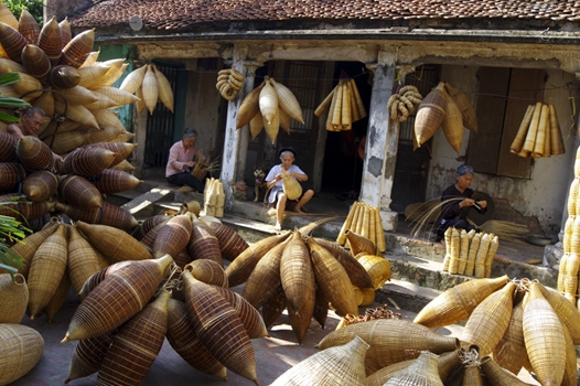 Về thăm làng nghề đan đó truyền thống để cảm nhận nét đẹp hồn quê