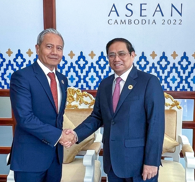 Thủ tướng Phạm Minh Chính gặp Chủ tịch Hạ viện Malaysia