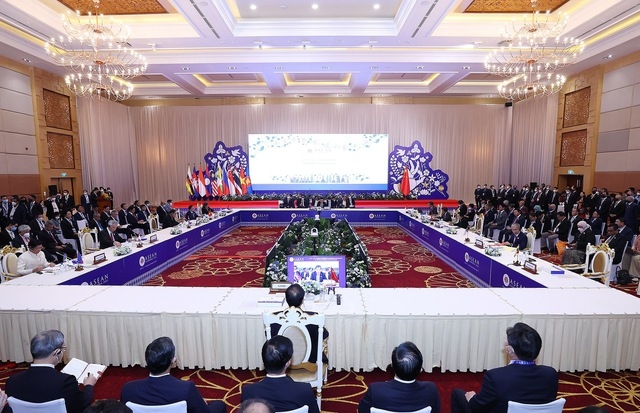 Các Lãnh đạo hoan nghênh ASEAN và Trung Quốc tiếp tục là đối tác thương mại hàng đầu của nhau - Ảnh: VGP/Nhật Bắc