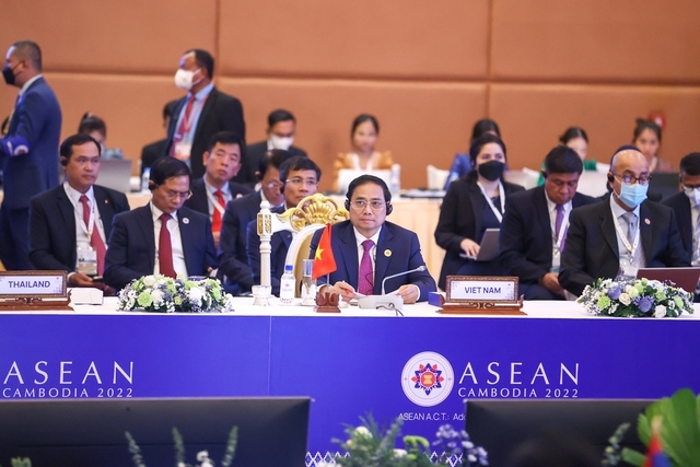 Thủ tướng Chính phủ Phạm Minh Chính đề cao tầm quan trọng của mối quan hệ ASEAN-LHQ - Ảnh: VGP/Nhật Bắc