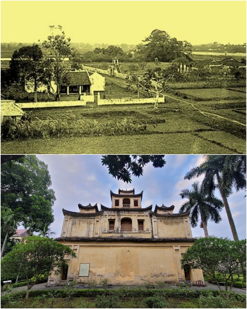 Hậu Lâu còn gọi là Tĩnh Bắc Lâu, có kiến trúc gốc thời Nguyễn (1821), xưa là nơi ở của các cung tần mỹ nữ hộ giá nhà vua mỗi khi tuần du Bắc Hà. Cuối thế kỷ XIX, Hậu Lâu bị hư hại nặng, người Pháp đã cải tạo xây dựng lại như hiện nay. Hậu Lâu là một kiến trúc gồm 3 tầng , được xây bằng gạch trát vữa, lớp mái phía trên lợp kiểu ngói ống, các đầu đao trang trí rồng. Hậu Lâu còn gọi là Tĩnh Bắc Lâu, có kiến trúc gốc thời Nguyễn (1821), xưa là nơi ở của các cung tần mỹ nữ hộ giá nhà vua mỗi khi tuần du Bắc Hà. Cuối thế kỷ XIX, Hậu Lâu bị hư hại nặng, người Pháp đã cải tạo xây dựng lại như hiện nay. Hậu Lâu là một kiến trúc gồm 3 tầng , được xây bằng gạch trát vữa, lớp mái phía trên lợp kiểu ngói ống, các đầu đao trang trí rồng.
