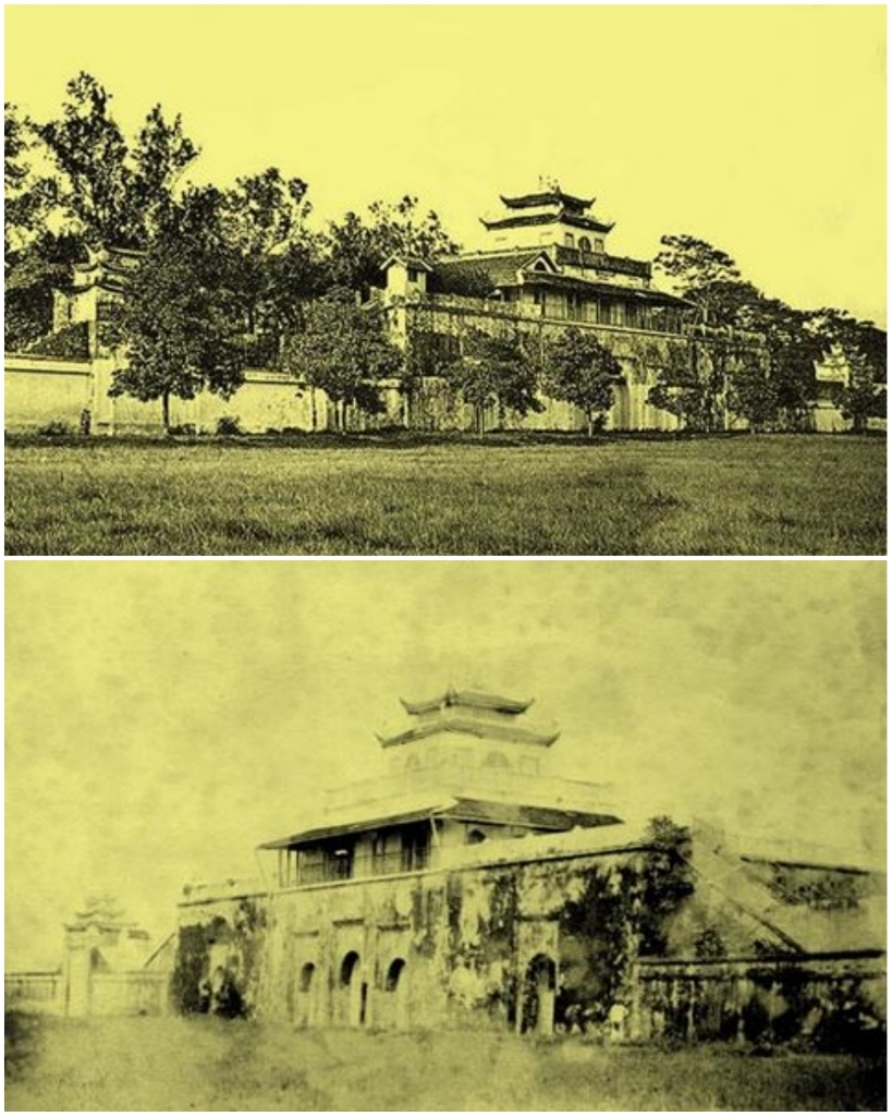 Các góc khác của Đoan Môn. Đoan Môn nguyên được khởi dựng từ thời Lý (1010 – 1225). Công trình hiện nay được xây dựng từ thời Lê Sơ (thế kỷ XV) và được trung tu, sửa sang vào thế kỷ XIX và những năm cuối thế kỷ XX. Đoan Môn có cấu trúc hình chữ U quay vào phía trong Cấm Thành, được xây bằng đá và gạch vồ, từ Đông sang Tây dài 46,5m; có 5 vòm cửa, vòm cửa chính giữa dành riêng cho vua đi. Phía trên là vọng lâu (lầu quan sát), được xây dựng từ thời Nguyễn và được trùng tu sau này. Các góc khác của Đoan Môn. Đoan Môn nguyên được khởi dựng từ thời Lý (1010 – 1225). Công trình hiện nay được xây dựng từ thời Lê Sơ (thế kỷ XV) và được trung tu, sửa sang vào thế kỷ XIX và những năm cuối thế kỷ XX. Đoan Môn có cấu trúc hình chữ U quay vào phía trong Cấm Thành, được xây bằng đá và gạch vồ, từ Đông sang Tây dài 46,5m; có 5 vòm cửa, vòm cửa chính giữa dành riêng cho vua đi. Phía trên là vọng lâu (lầu quan sát), được xây dựng từ thời Nguyễn và được trùng tu sau này.