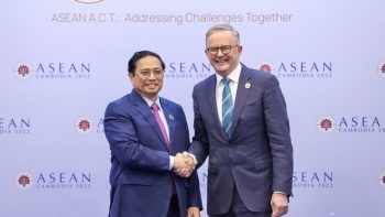 Thủ tướng Phạm Minh Chính gặp Thủ tướng Australia