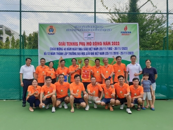 PVU tổ chức thành công giải Tennis mở rộng năm 2022