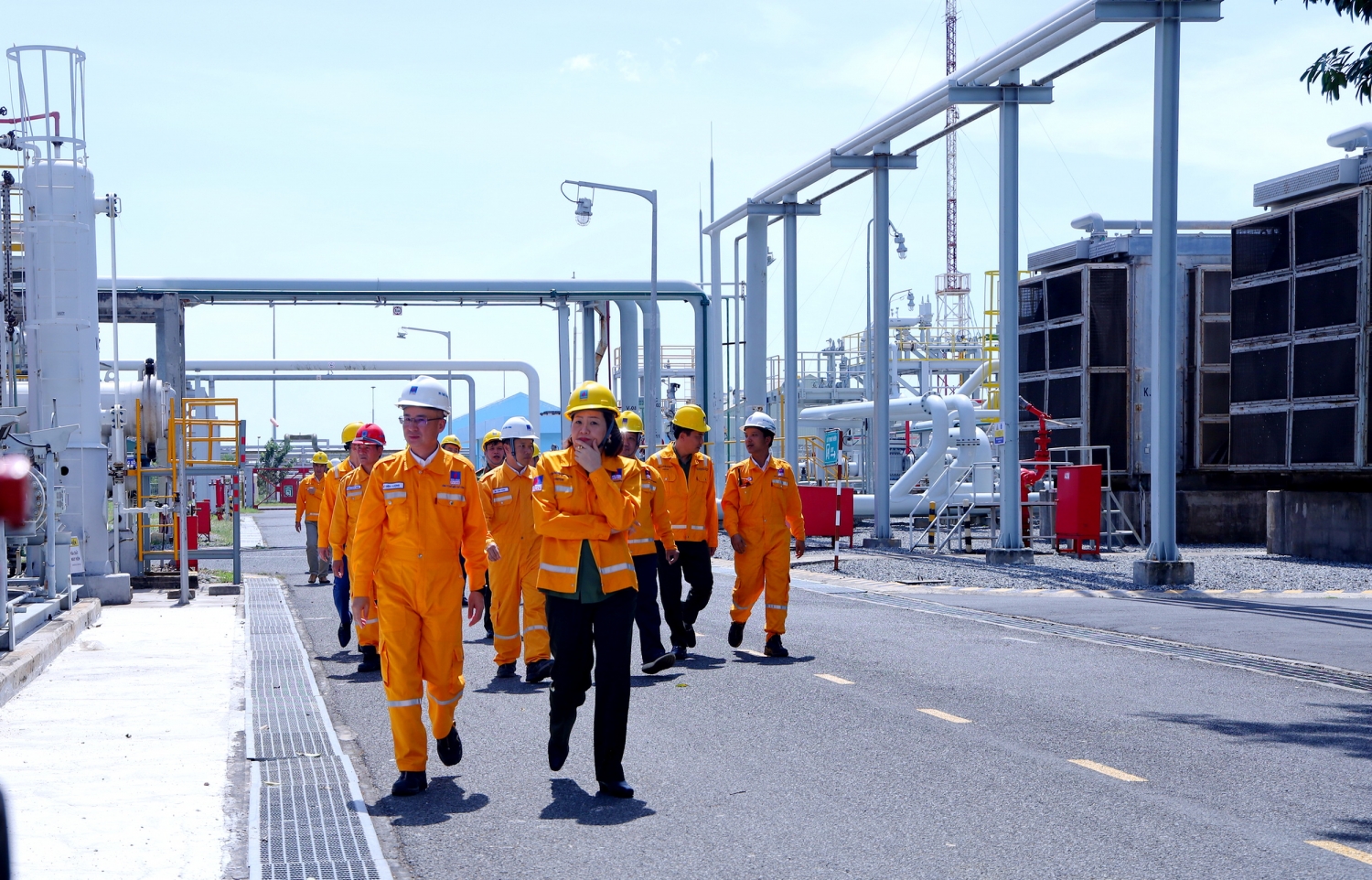Thực tế kiểm tra công tác đảm bảo an ninh, an toàn tại công trình khí PV GAS  