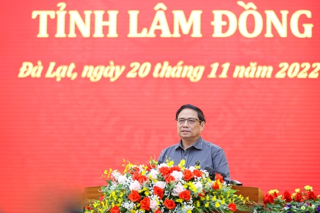 Thủ tướng: Lâm Đồng phải là động lực, cực tăng trưởng của Tây Nguyên
