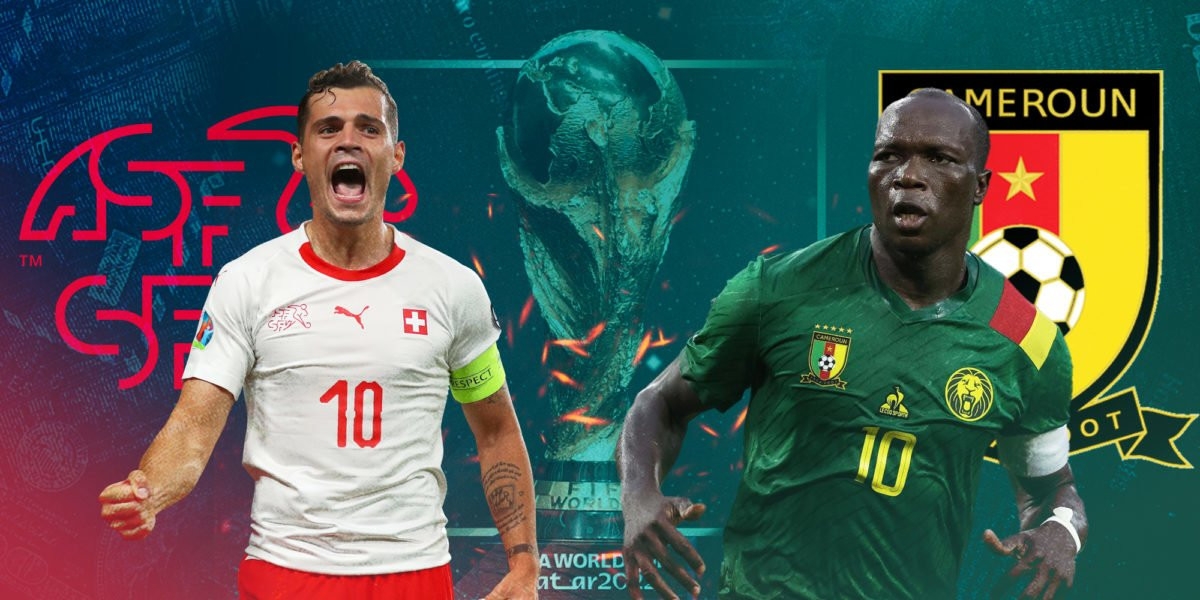 Link xem trực tiếp Thụy Sĩ vs Cameroon (World Cup 2022), 17h ngày 24/11