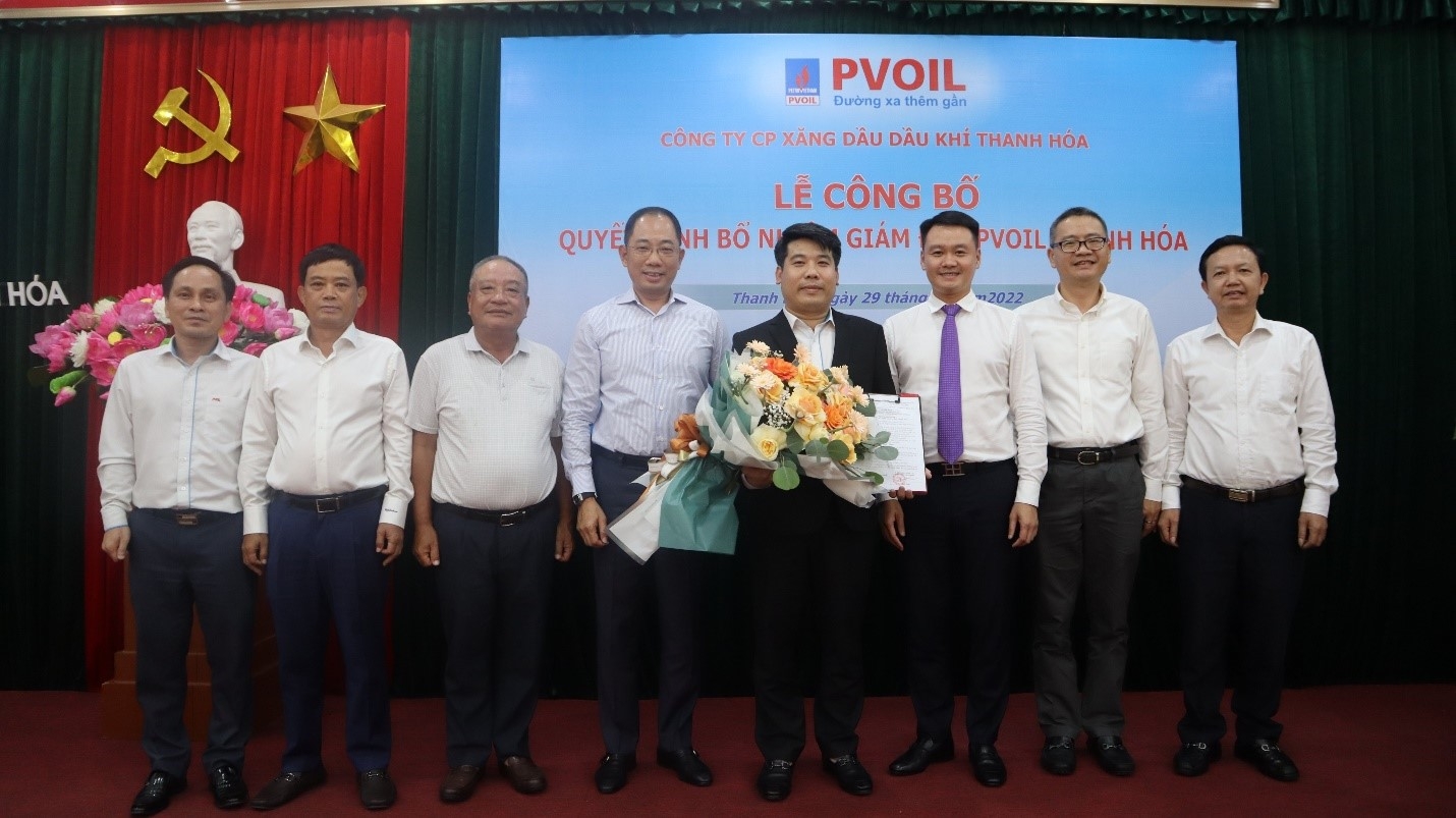 Bổ nhiệm lãnh đạo PVOIL Thanh Hóa và PVOIL Trans