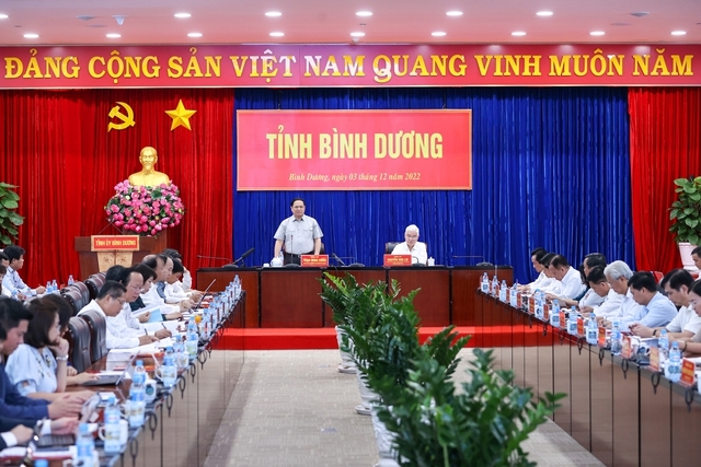 Kết luận của Thủ tướng Chính phủ Phạm Minh Chính tại buổi làm việc với lãnh đạo tỉnh Bình Dương