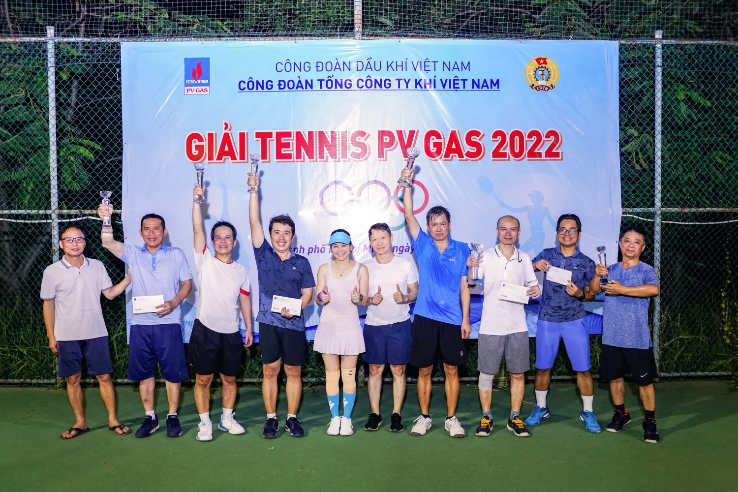 Trao giải Tennis PV GAS 2022 tại TP HCM