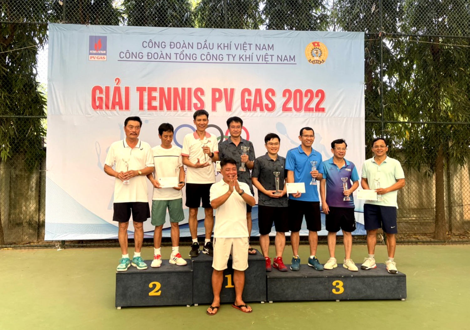 Trao giải Tennis PV GAS 2022 tại Vũng Tàu