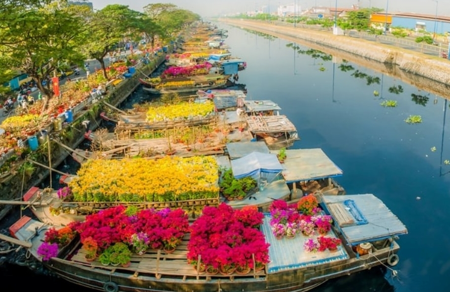 TP HCM: Tổ chức chợ hoa xuân "Trên bến dưới thuyền" năm 2023