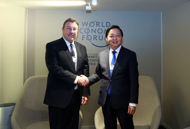 Phó Thủ tướng Trần Hồng Hà tiếp Tổng Giám đốc Chương trình phát triển Liên Hợp Quốc (UNDP) Achim Steiner - Ảnh: VGP/Hải Minh