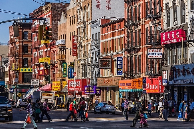 Một góc khu phố người Hoa ở New York (Ảnh: NBC).