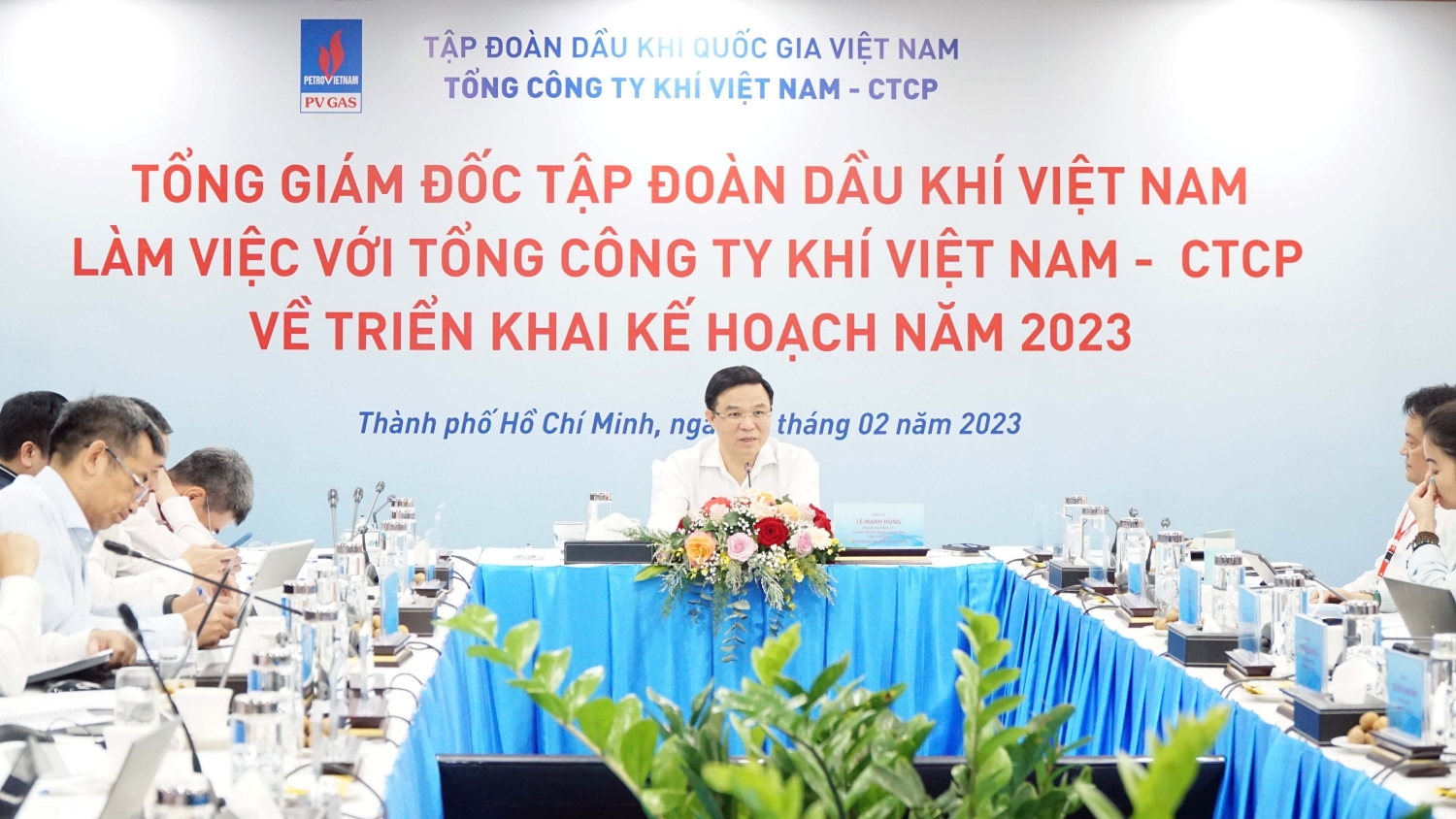 Tổng Giám đốc Petrovietnam Lê Mạnh Hùng làm việc với PV GAS: Tập trung khai thác các động lực, dư địa tăng trưởng