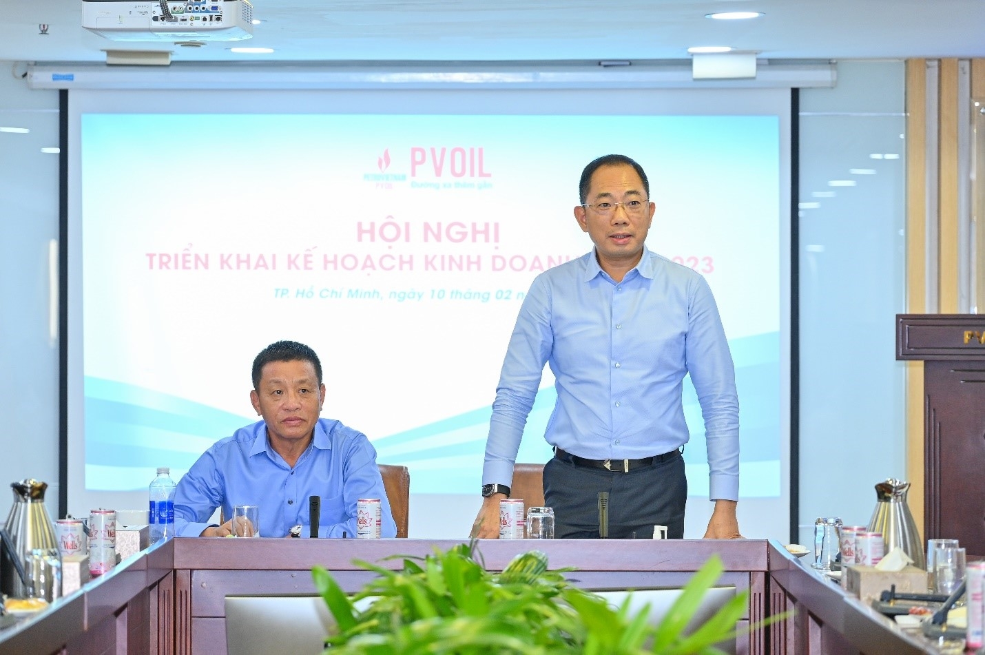 Ông Cao Hoài Dương – Bí thư Đảng ủy, Chủ tịch HĐQT PVOIL chỉ đạo tại Hội nghị
