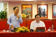 Chủ tịch Hội DKVN Nguyễn Quốc Thập làm việc với Chi hội Dầu khí TP HCM